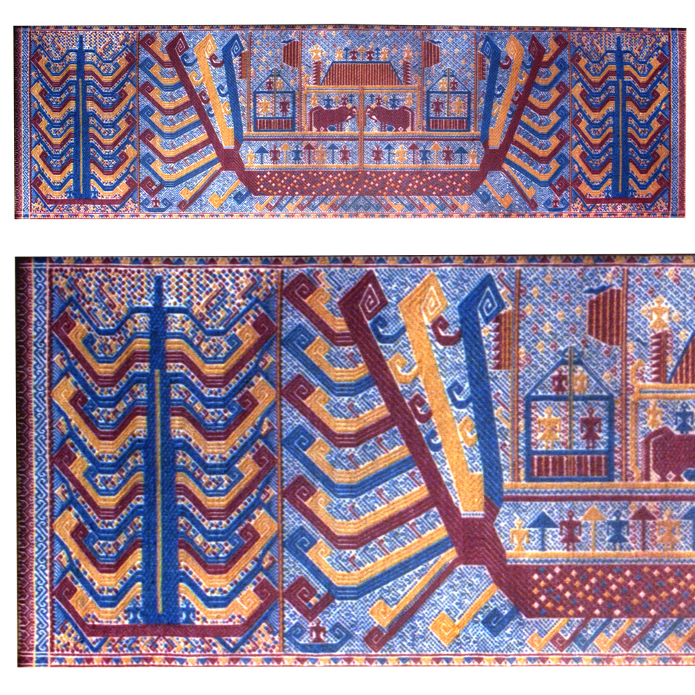 South Sumatra Kroe ceremonial hanging or Ship Cloth (Palepai)